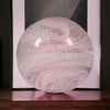 Round crystal Glass paperweight from cremation ashes