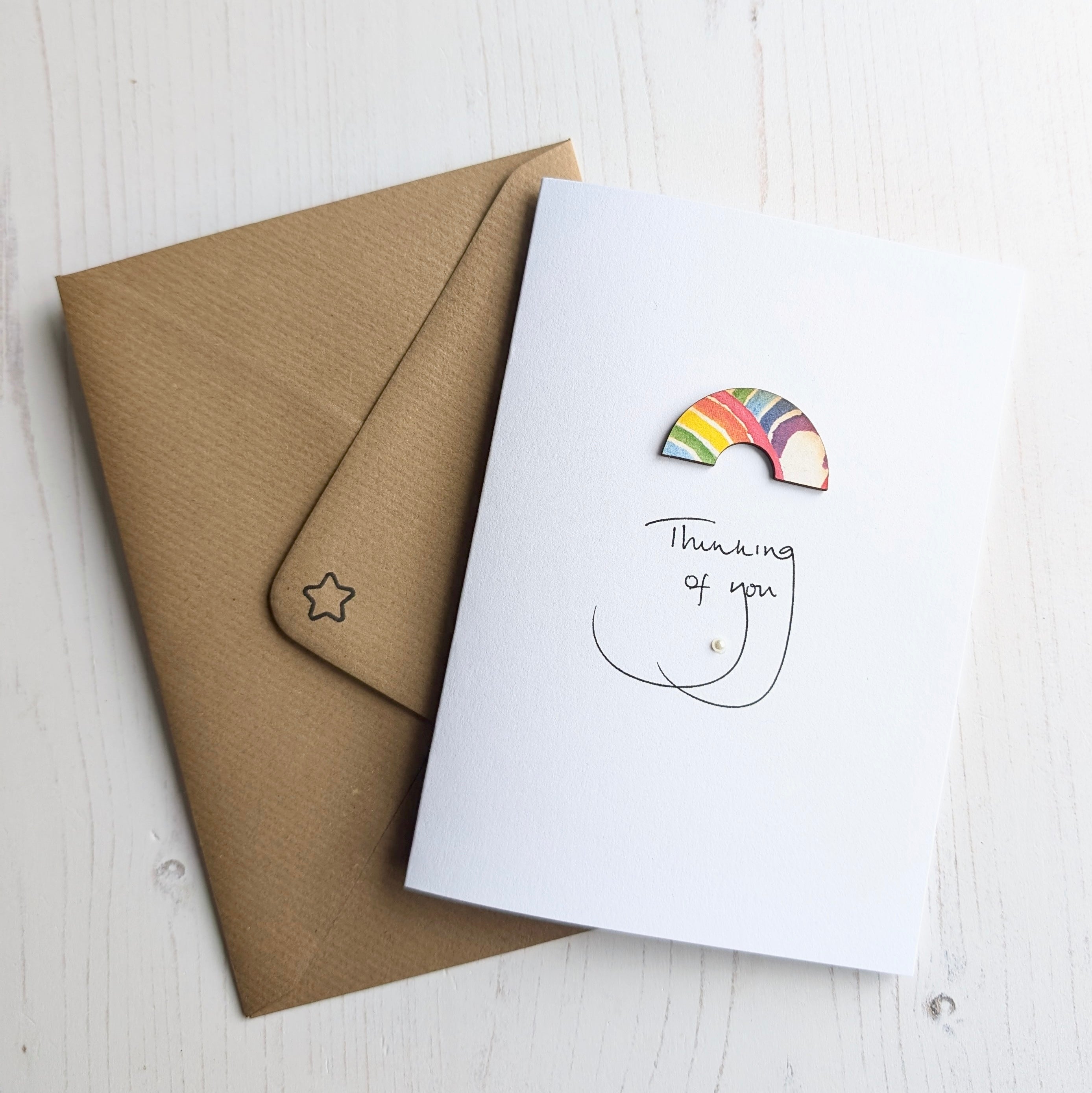 Handmade Rainbow Bridge Card