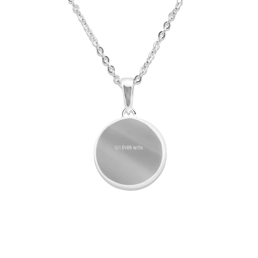 Ladies Classic Round Memorial Ashes Pendant