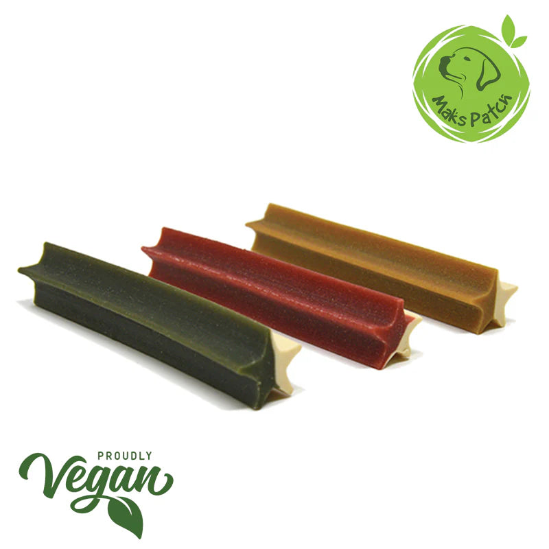 Mak Pak vegan star stick dog treats