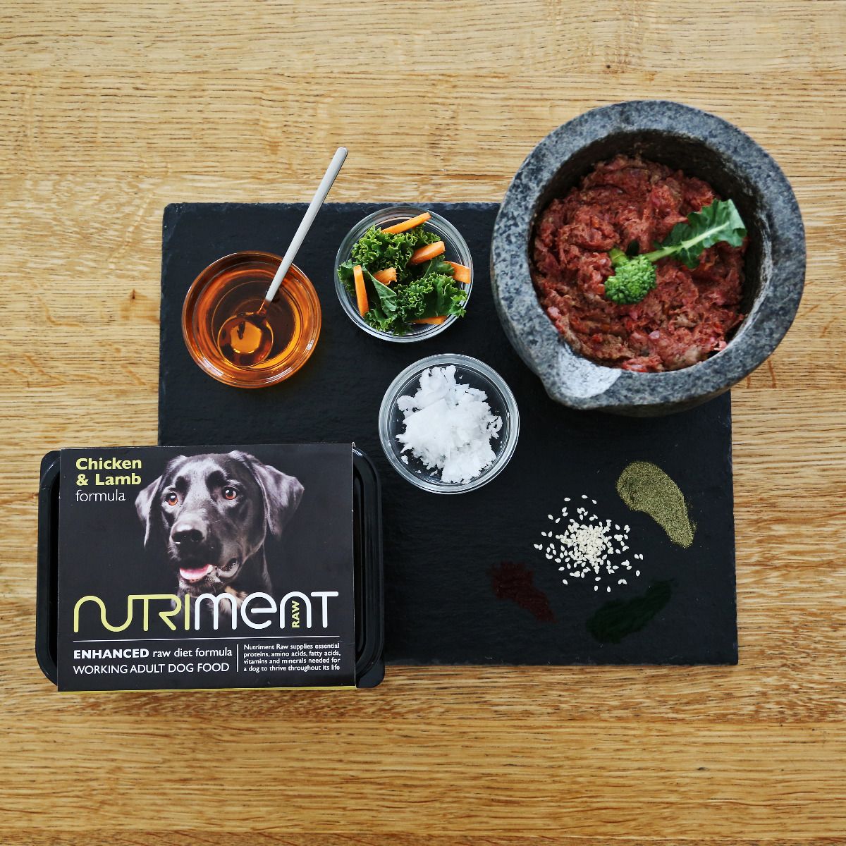 Nutriment Chicken & Lamb Raw Dog Food 500g