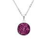 Ladies Classic Round Memorial Ashes Pendant