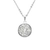 Ladies Classic Round Memorial Ashes Pendant