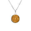 Ladies Classic Round Memorial Ashes Pendant