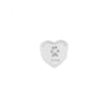 Heart Pawprint Memorial Charm Bead - Engraved