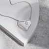 Winged Heart Pawprint Memorial Necklace - Engraved