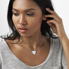 Winged Heart Pawprint Memorial Necklace - Engraved