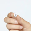 Heart Pawprint Memorial Charm Bead - Engraved