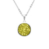 Ladies Classic Round Memorial Ashes Pendant